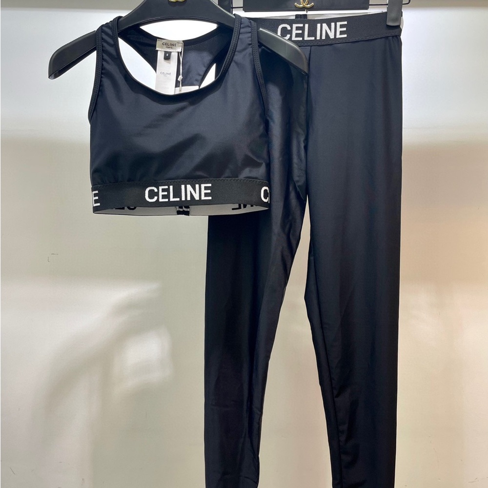 Celine Women's Black Pants & Jumpsuit Set